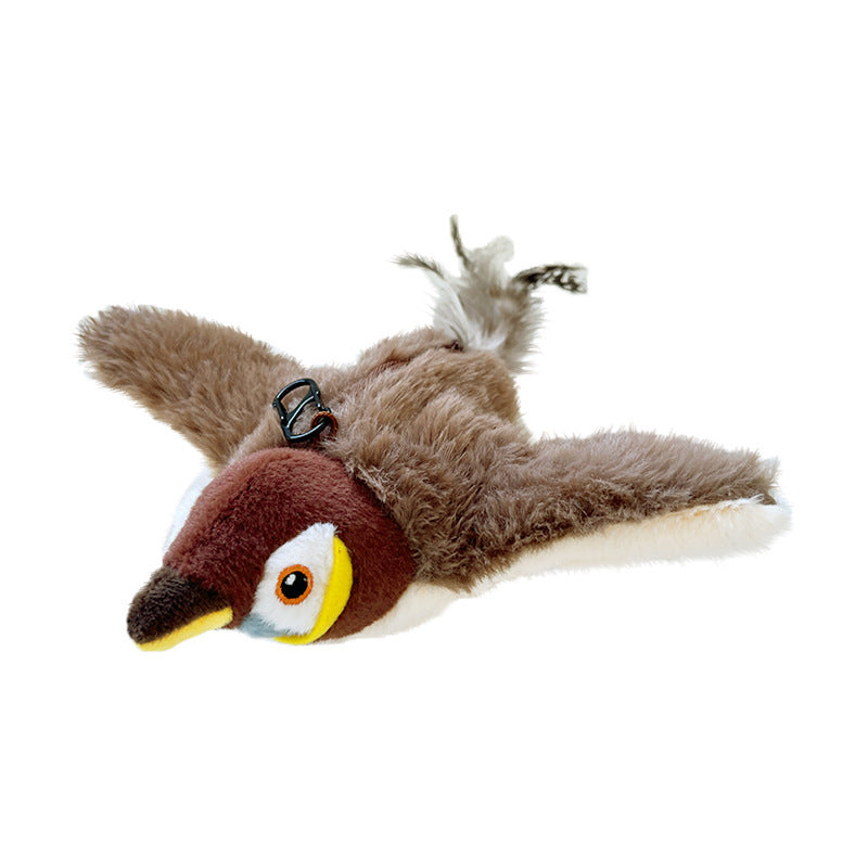 Interactive Chirping Bird Cat Toy, 2025 New Flying Interactive Flapping Chirping Bird Cat Toy, Flapping Bird Cat Toy For Indoor Bored Cats, Flapping Bird Cat Toy