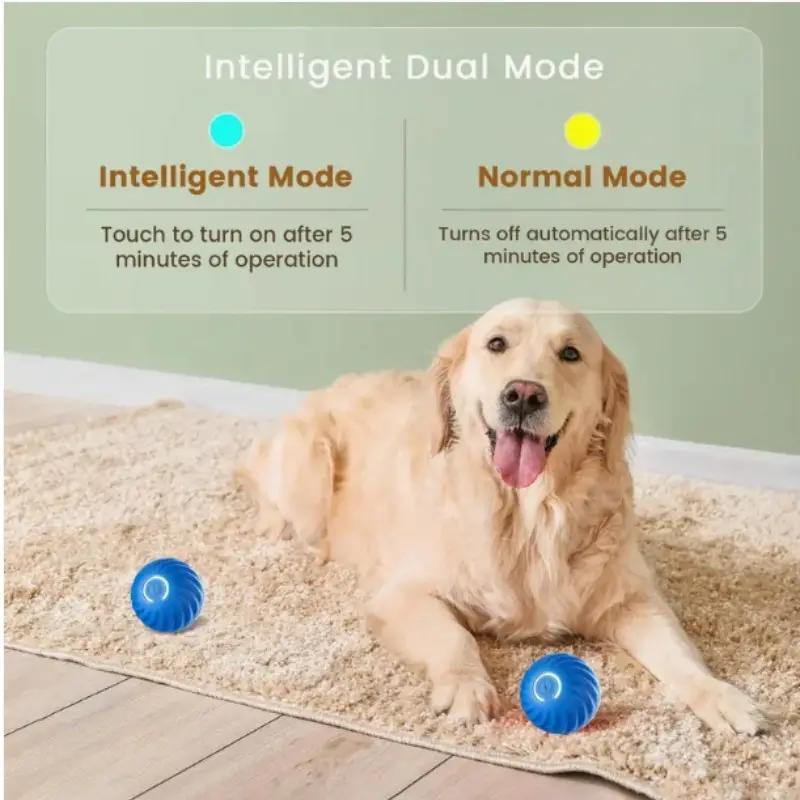 Blue And Orange Pet Bouncing Ball Fun Pet Bouncing Ball For Cats And Dogs