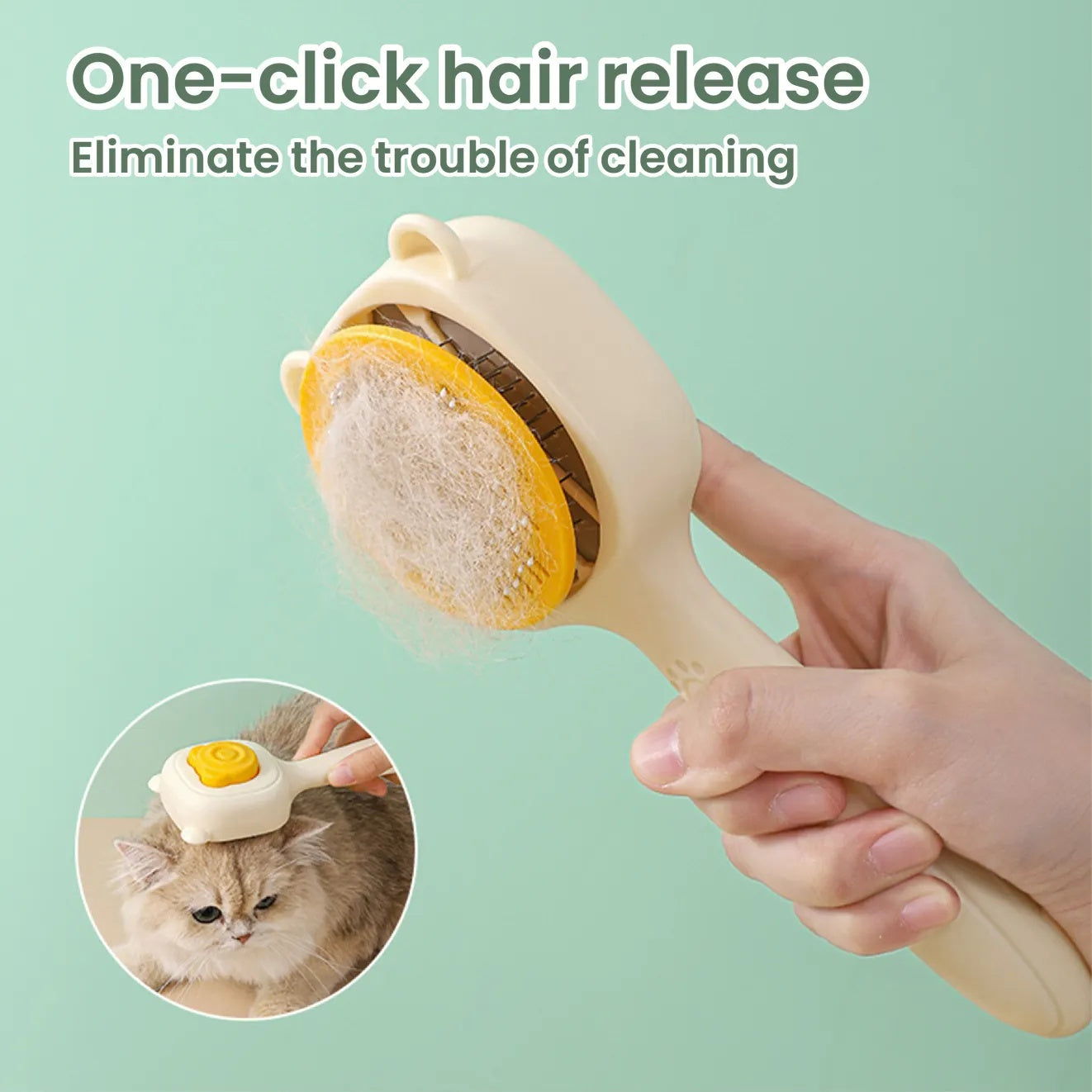 Pet Spray Comb, One-key Spray, Deep Hair Removal, Multi-functional Care, One Comb For Multiple Purposes, Suitable For A Variety Of Pets